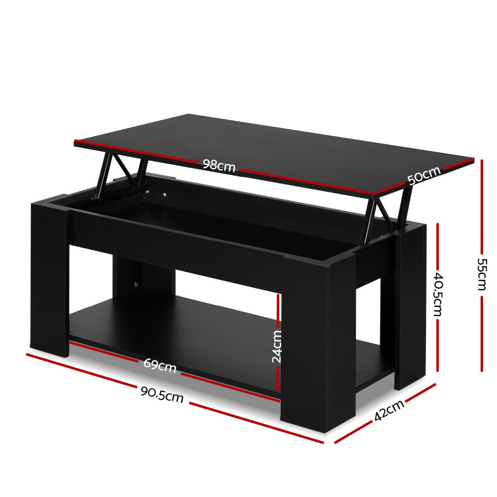 Icarion Coffee Table Lift-top - Black
