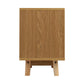 Sudbury Wooden Veneer Bedside Tables with 2 Drawers - Wood, White & Grey