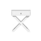 Coquitlam Wooden Bedside Tables Drawers Nightstand Bedroom Storage - White