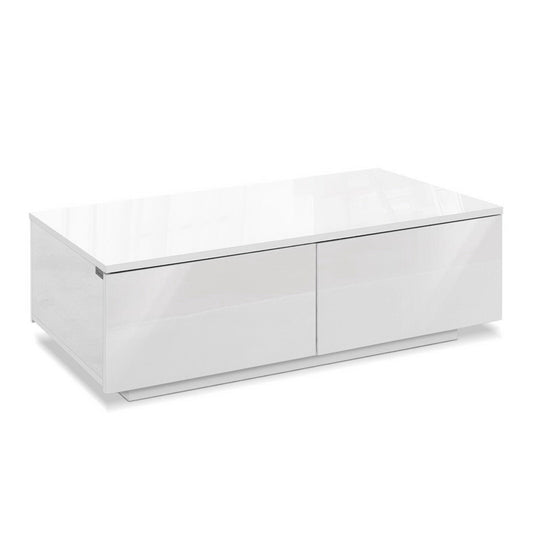 Iphion Coffee Table with 4 Drawers - White