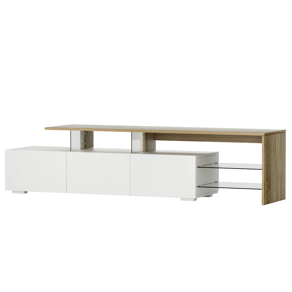 Arvid 180cm TV Cabinet Entertainment TV Unit Stand Furniture With Drawers - Wood