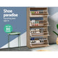 Shoe Cabinet Shoes Storage Rack Organiser 60 Pairs Wood Shelf Drawer