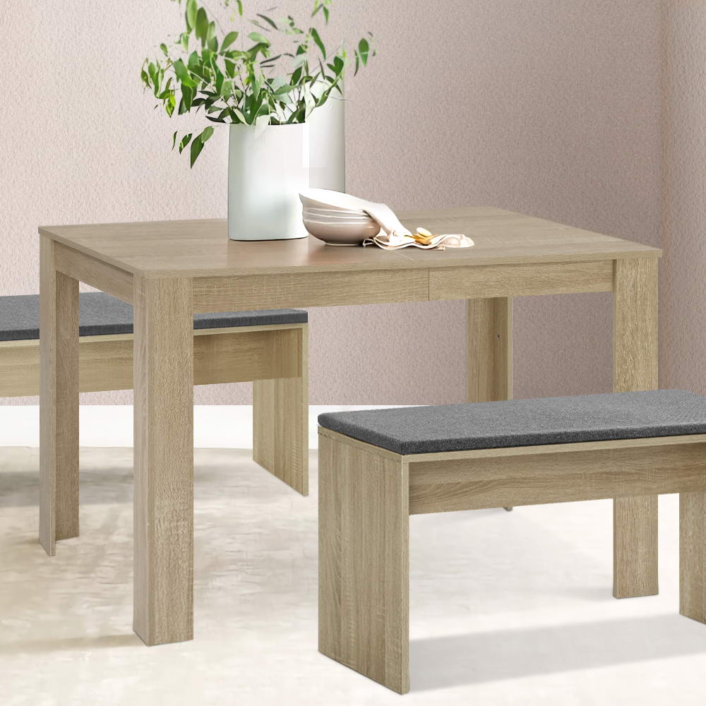 Dining Table 4 Seater Wooden Kitchen Tables Oak 120cm Cafe Restaurant