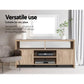 Savea 140cm TV Cabinet Entertainment Unit Stand Storage Shelf Sideboard - Oak