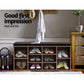 Shoe Cabinet Bench Shoes Storage Rack Organiser Shelf Cupboard Box Walnut
