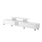 Olia 160cm to 220cm TV Cabinet Entertainment Unit Stand Wooden Lowline Storage Drawers - White
