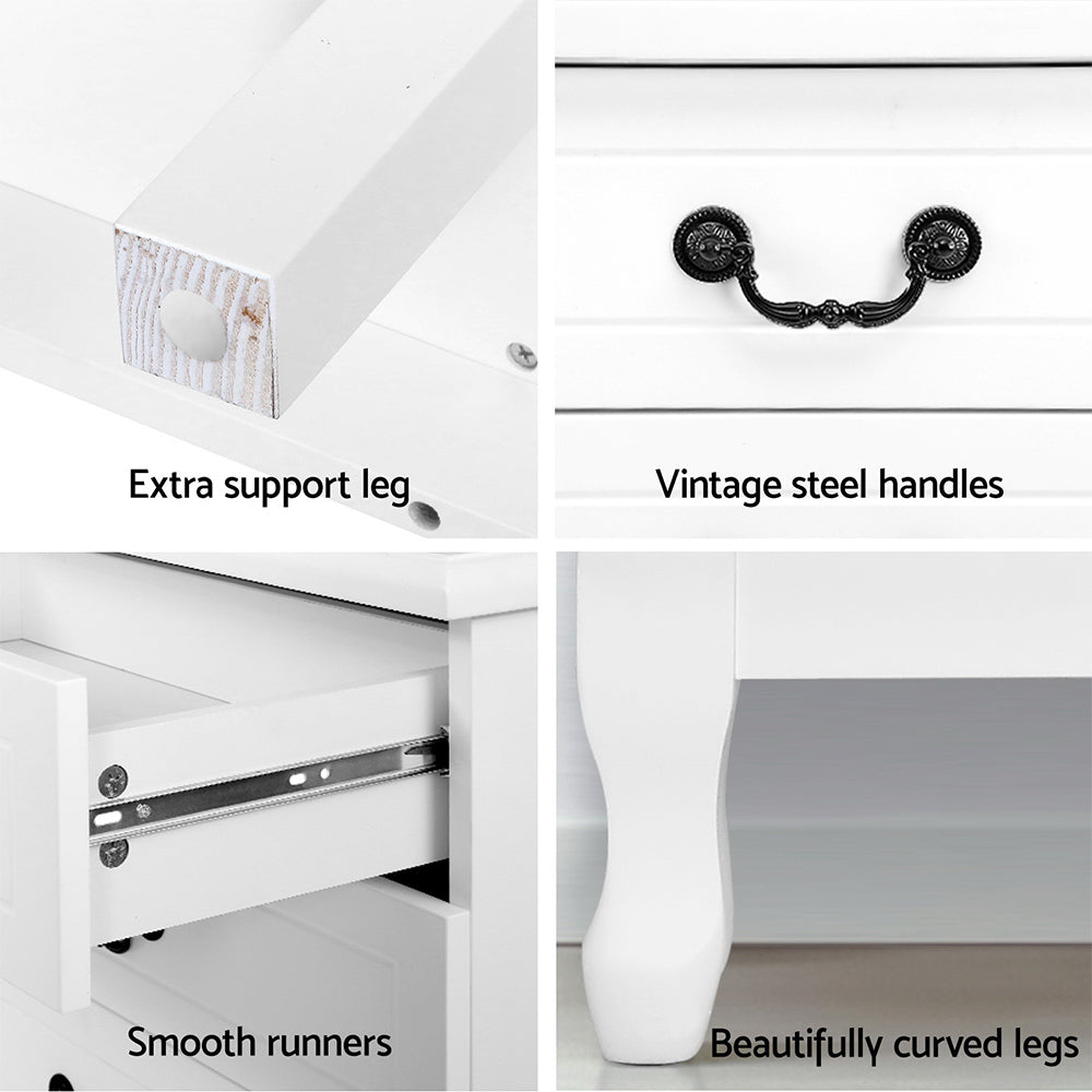 Artiss 6 Chest of Drawers - White
