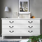 Chest of Drawers Dresser Table Lowboy Storage Cabinet White Bedroom