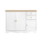 Lysander Wooden Buffet Sideboard 3 Doors - White