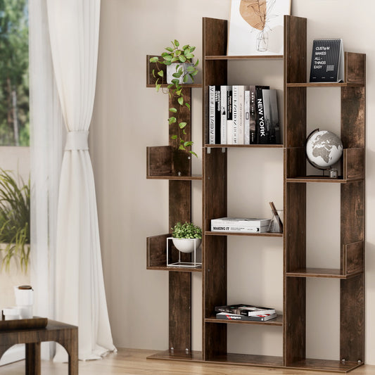 Tree-Shaped Bookshelf Walnut