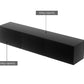 Emberlyn 200cm Floating Entertainment Unit TV Cabinet High Glossy Black 3 Cabinets - Black