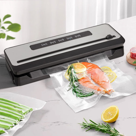 Food Vacuum Sealer Machine Fresh Storage Sealing Cutter Bags 5 Modes