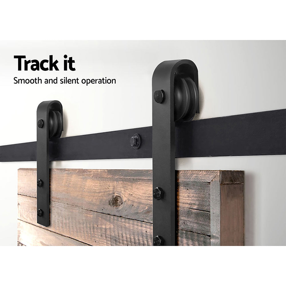 Sliding Barn Door Hardware Track Roller Set 3m Kit Slide Office Bedroom
