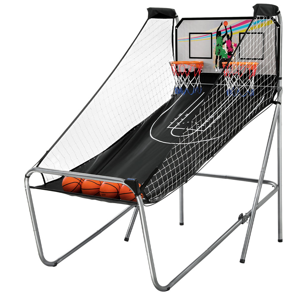 Arcade Basketball Game 8 Game Electronic Score Double Shot Indoor Kid Adult