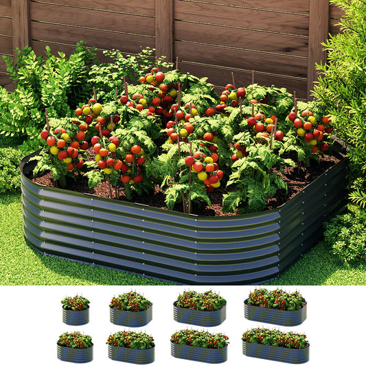 Garden Bed 9 In 1 Modular Planter Box Raised Container Galvanised
