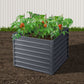 Garden Bed 2-pieces 100x100x77cm Galvanised Steel Raised Planter