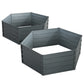Set of 2 Garden Bed 130x130x46cm Planter Box Raised Container Galvanised