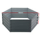 Garden Bed 2-pieces 130x130x46cm Galvanised Steel Raised Planter