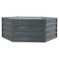 Set of 2 Garden Bed 130x130x46cm Planter Box Raised Container Galvanised
