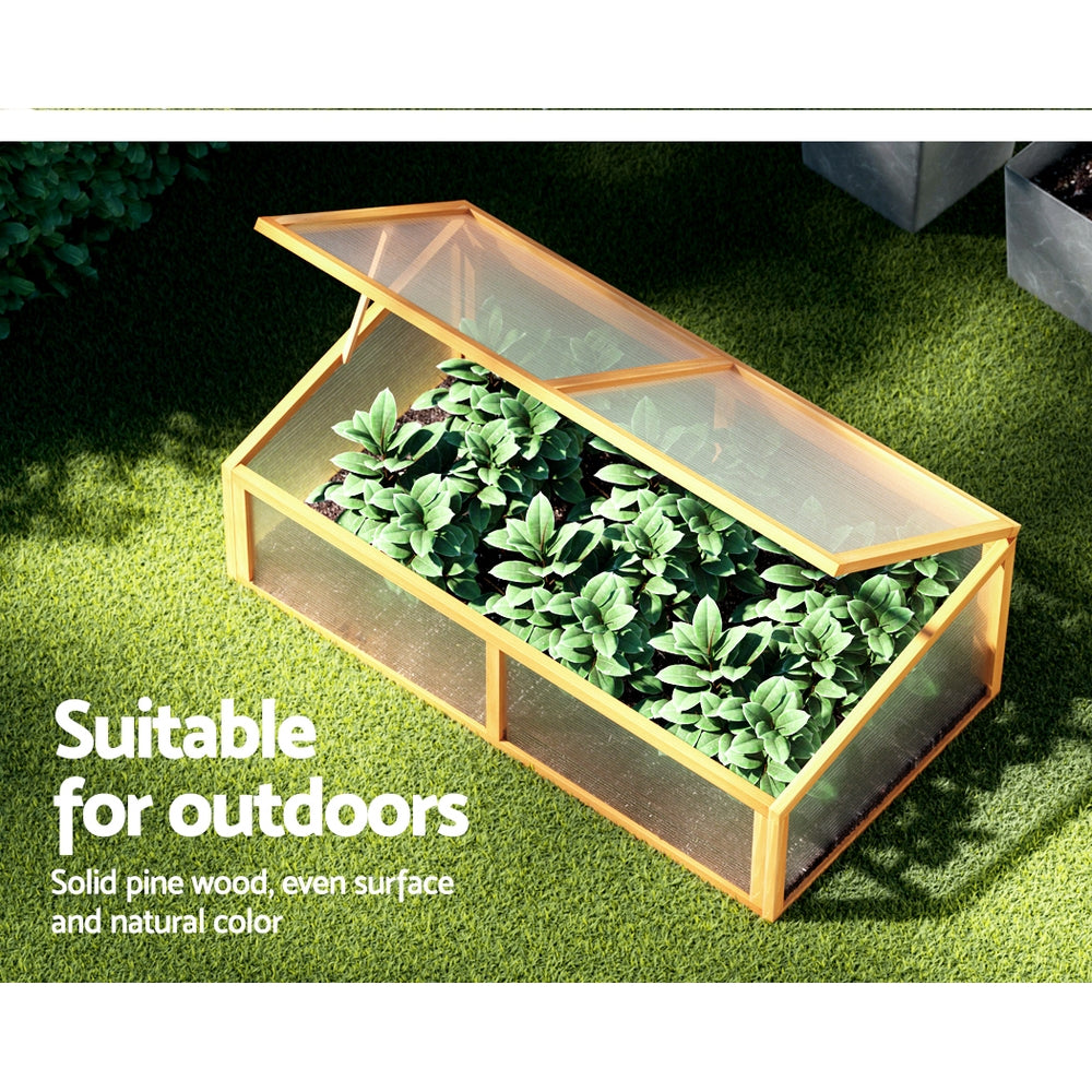 Garden Bed Raised Wooden Planter Box Vegetables 110x58x41.5cm
