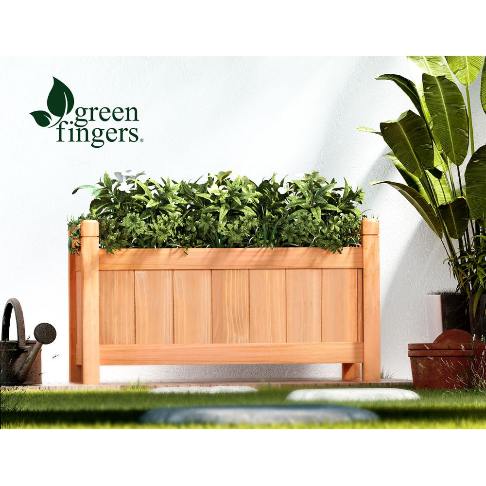 Garden Bed Raised Wooden Planter Box Vegetables 60x30x33cm