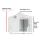 Gazebo Pop Up Marquee 3x3m Folding Wedding Tent Gazebos Shade White