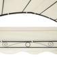 Instahut Gazebo Marquee 4x3m Outdoor Event Wedding Tent Camping Party Shade Iron Art Canopy Beige