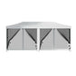 Gazebo Pop Up Marquee 3x6m Wedding Party Outdoor Camping Tent Canopy Shade Mesh Wall - White