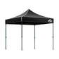 Instahut Gazebo Pop Up Marquee 3x3 Folding 500D Wedding Tent Base Pod Black
