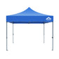 Instahut Gazebo Pop Up 3x3m w/Base Podx4 Marquee Folding Outdoor Wedding Camping Tent Shade Canopy Blue