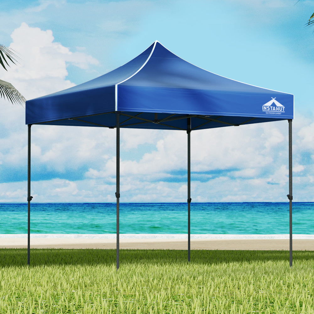 Gazebo Pop Up Marquee 3x3 Outdoor Wedding Gazebos Base Pod Kit Blue