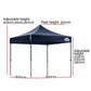 Gazebo Pop Up Marquee 3x3 Outdoor Wedding Base Pod Kit Navy