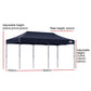 Gazebo Pop Up Marquee 3x6 Outdoor Wedding Base Pod Kit Navy