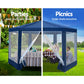 Gazebo Wedding Party Marquee Tent Canopy Outdoor Camping Gazebos Navy