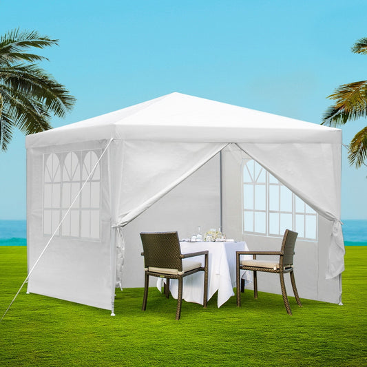 Gazebo 3x3 Outdoor Marquee Gazebos Wedding Party Camping Tent 4 Wall Panels