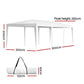 Gazebo 3x9 Wedding Party Marquee Tent Outdoor Event Camping Shade - White