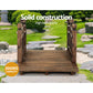 Garden Ornaments Wooden Rustic Bridge Decor Outdoor Decoration Yard