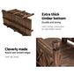 Garden Ornaments Wooden Rustic Bridge Decor Outdoor Decoration Yard