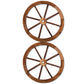 Set of 2 Wooden Wagon Wheel
