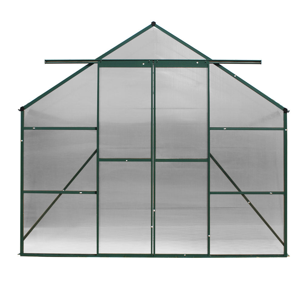 Greenhouse 5.1x2.44x2.1M Aluminium Polycarbonate Green House Garden Shed