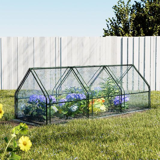 Greenhouse 2.7x0.9x0.9M Mini Green House Raised Garden Bed Planter Box