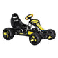 Kids Pedal Go Kart Ride On Toys Racing Car Plastic Tyre - Black