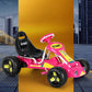 Kids Pedal Go Kart Ride On Toys Racing Car Plastic Tyre - Pink