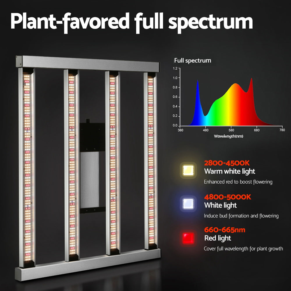 Max 3200W Grow Light LED Full Spectrum Indoor Plant All Stage Growth