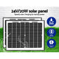 Dual Swing Gate Opener 800KG 20W Solar Panel