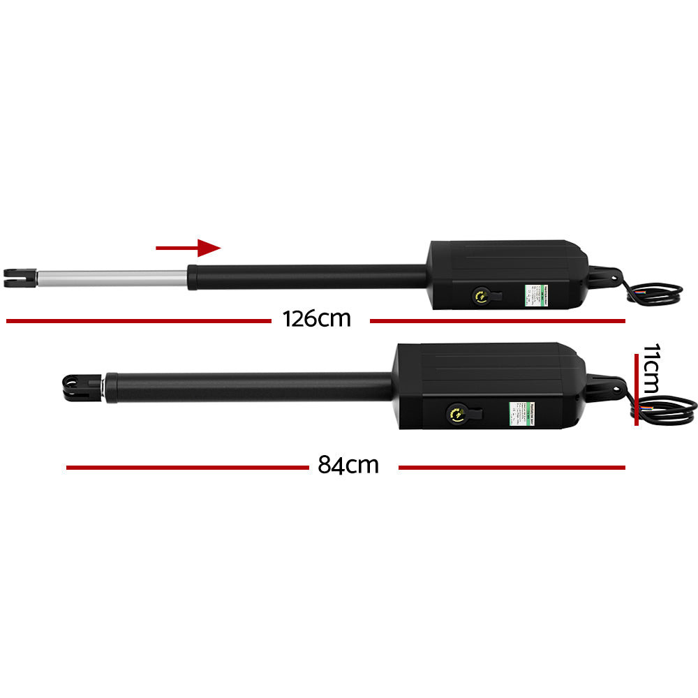 Single Swing Gate Opener 10W Solar Power Automatic Electric 300kg 5m