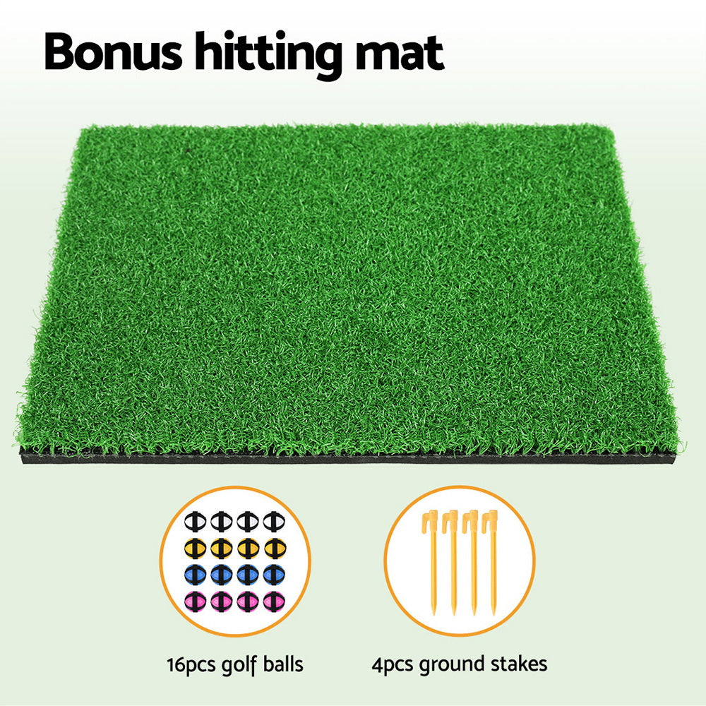 Golf Chipping Game Mat Indoor Outdoor Practice Training Aid Set