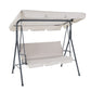 Astride Outdoor Swing Chair Garden Chair Bench Furniture Canopy 3 Seater - Beige