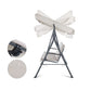 Astride Outdoor Swing Chair Garden Chair Bench Furniture Canopy 3 Seater - Beige