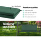 Astride Outdoor Swing Chair Garden Chair Bench Furniture Canopy 3 Seater - Green